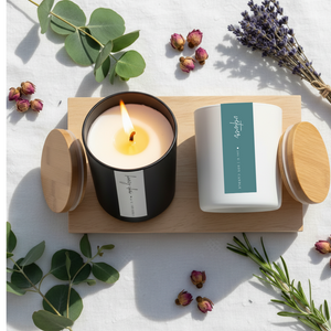 7.1 oz glass candle | luxury candle