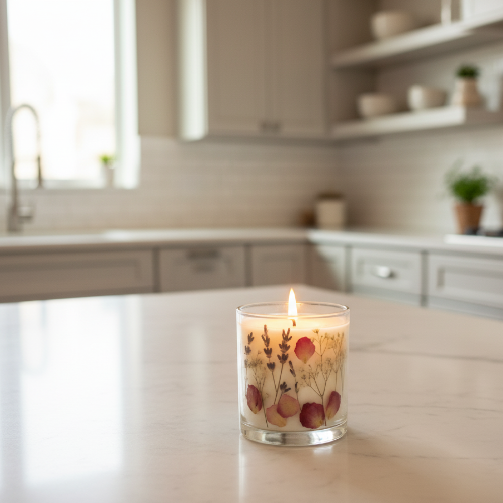floral candle