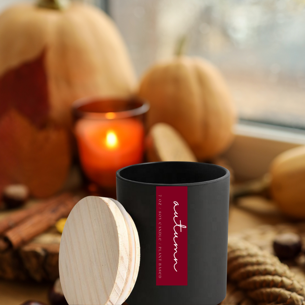 Hello Autumn - 8oz Candle - Choose Your Scent - 100% Natural Soy Wax