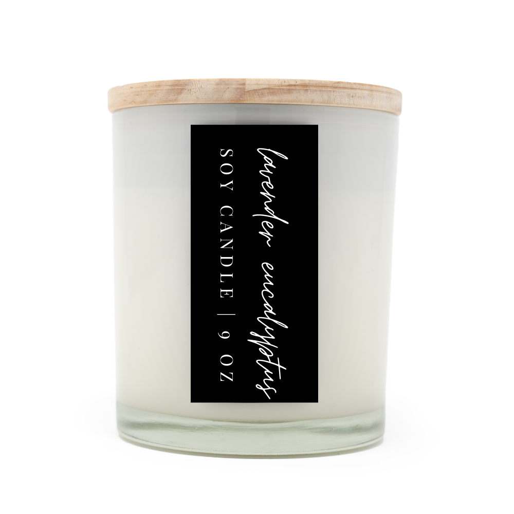 Snowflake - white cedar and lavender 9 oz Soy Candle - Scents of